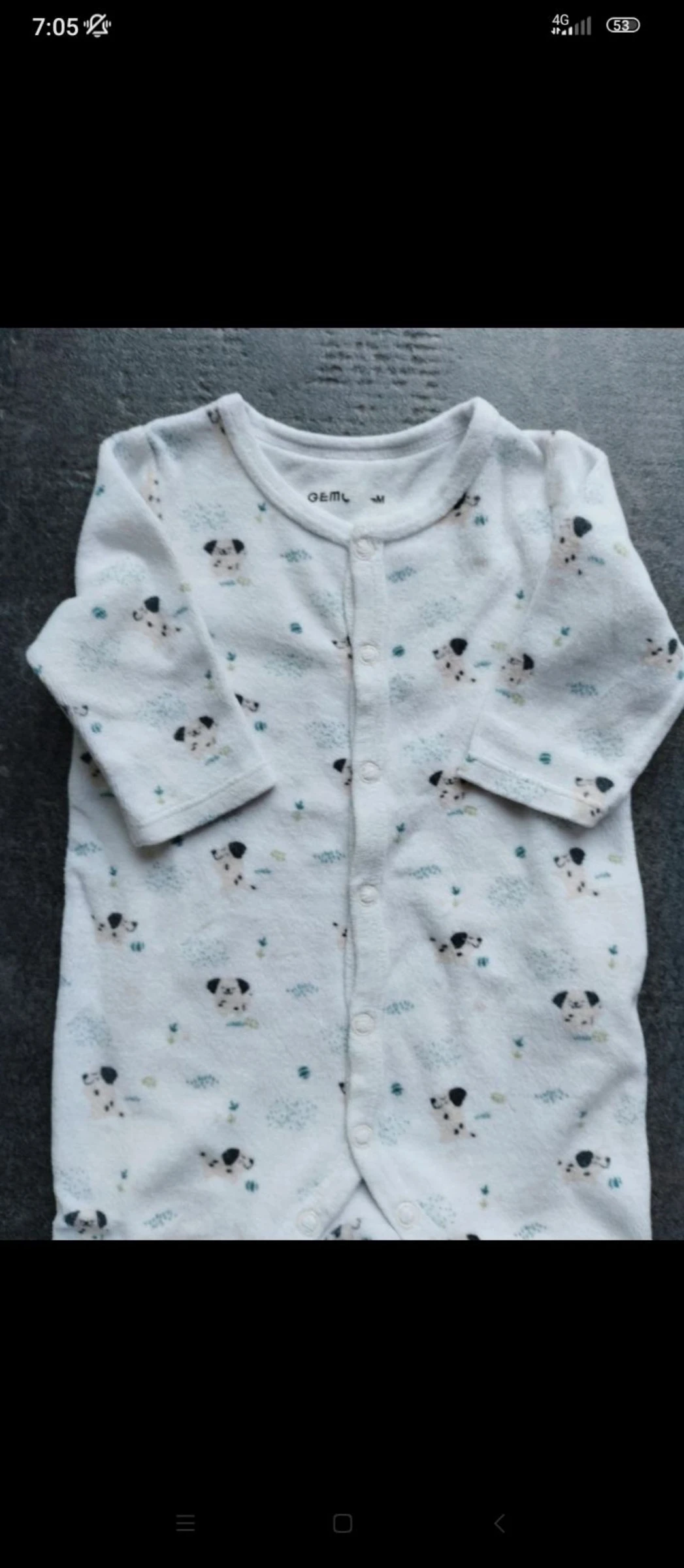 Fluwelen pyjama 6 maanden – photo 2